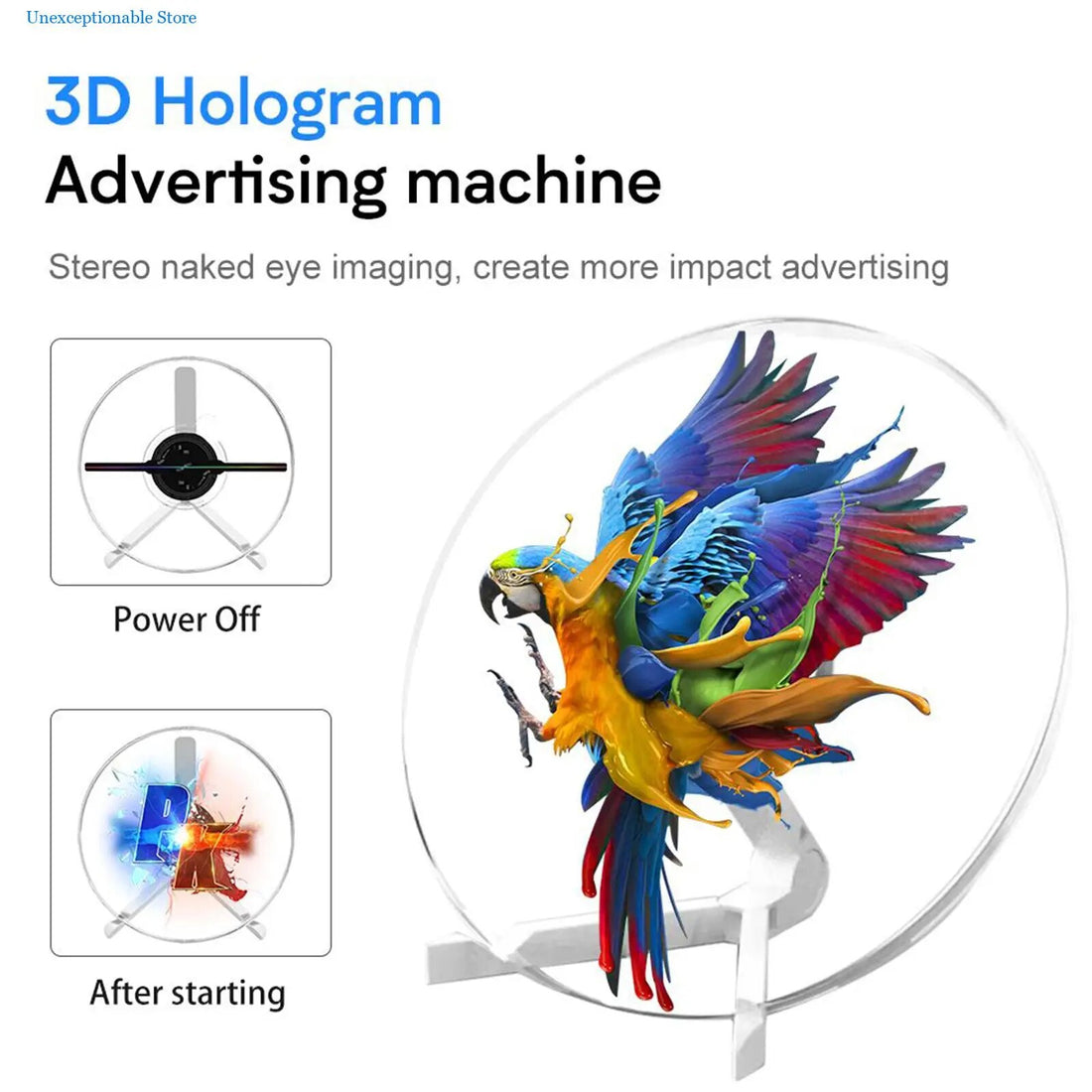 New 3D Holographic Projector™